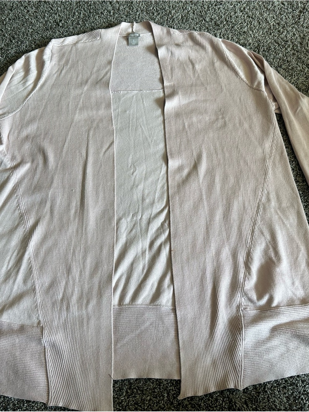 Light Pink Open-Front women’s Cardigan Sweater